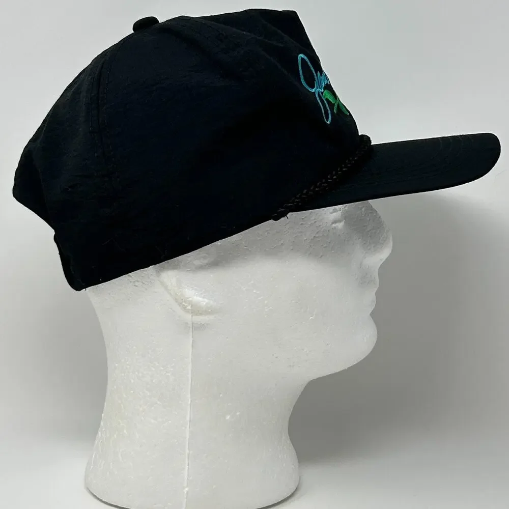 Vintage 80s Janie Fricke Hat Baseball Cap Country Western Music Snapback Black